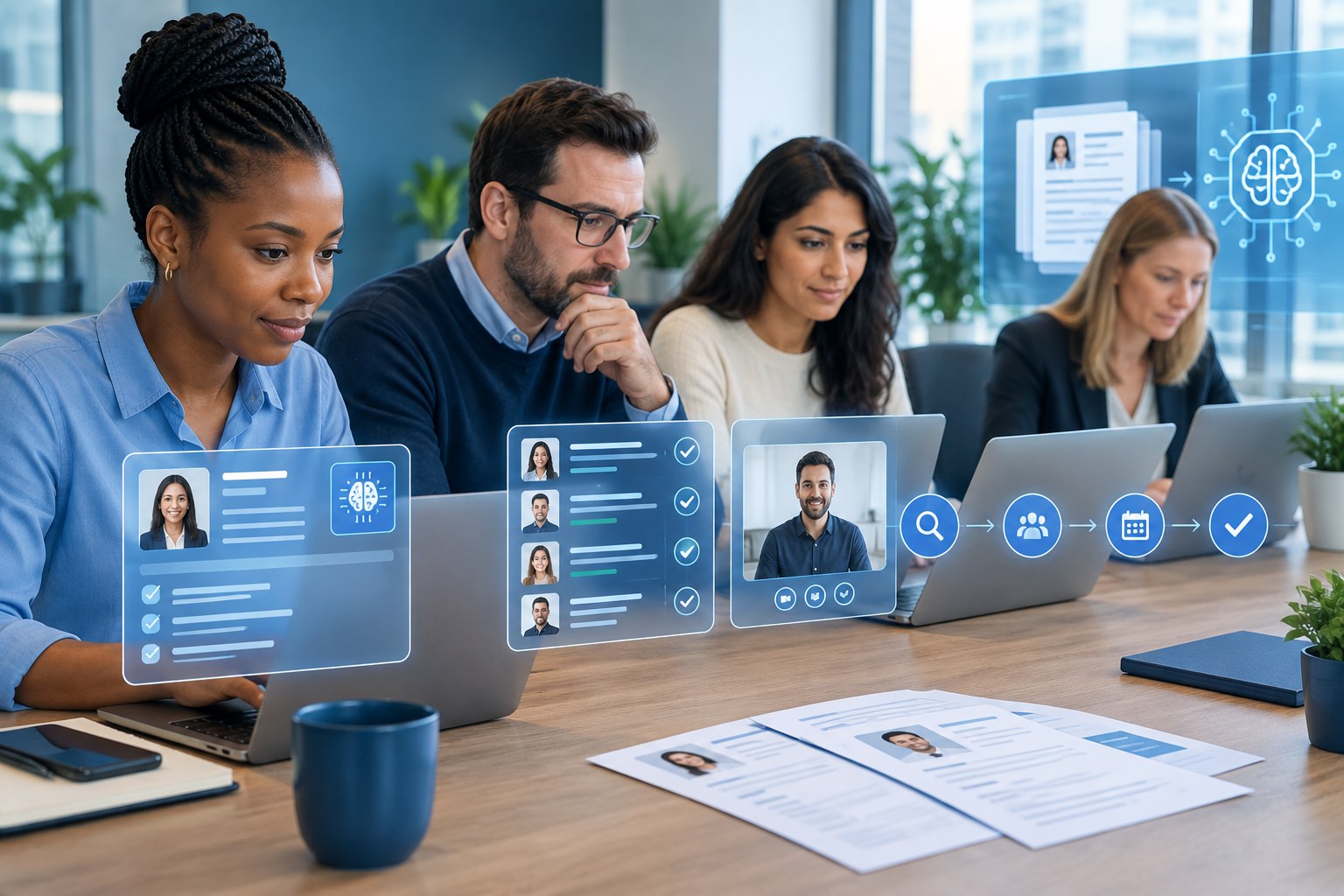 AI changing recruitment with employers and job seekers using technology in the hiring process