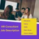 HR consultant job description