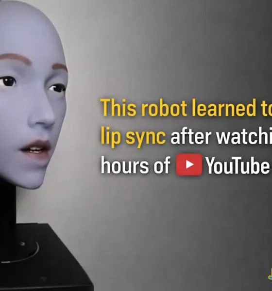 Robot Learns to Lip-Sync by Watching YouTube