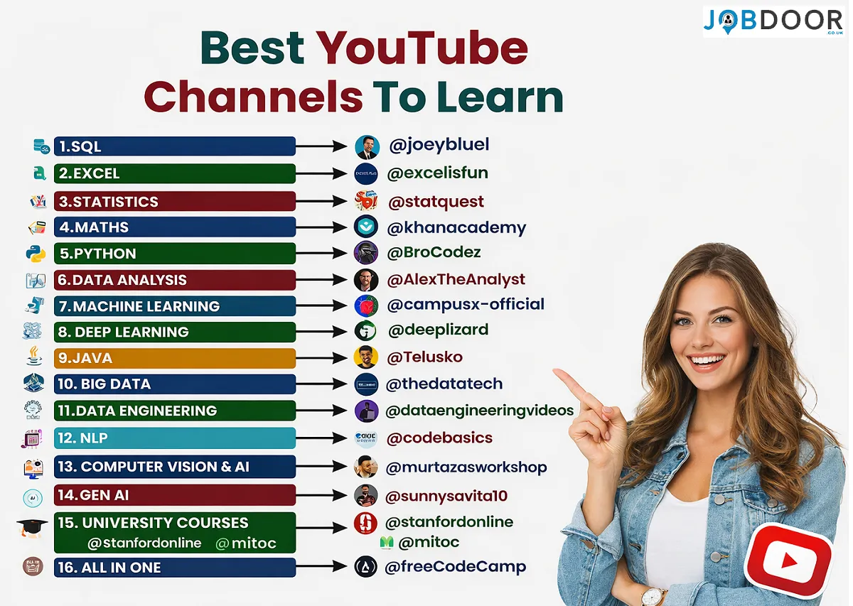 Best YouTube Channels to Learn Tech Skills